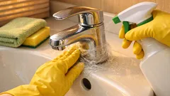 洗面台の水あかを最短で落とす方法：酸性洗剤とクエン酸の正しい使い方