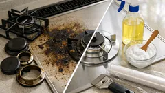 コンロの油汚れと焦げを最短で落とす方法、セスキと重曹の使い分け手順